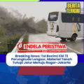 Breaking News: Tol Bocimi KM 72 Parungkuda Longsor, Material Tanah Tutupi Jalur Menuju Bogor-Jakarta
