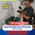 Kreativitas Warga Ciamis: Olah Sampah Residu Jadi Roster Cantik Seharga Rp15 Ribu Per Buah